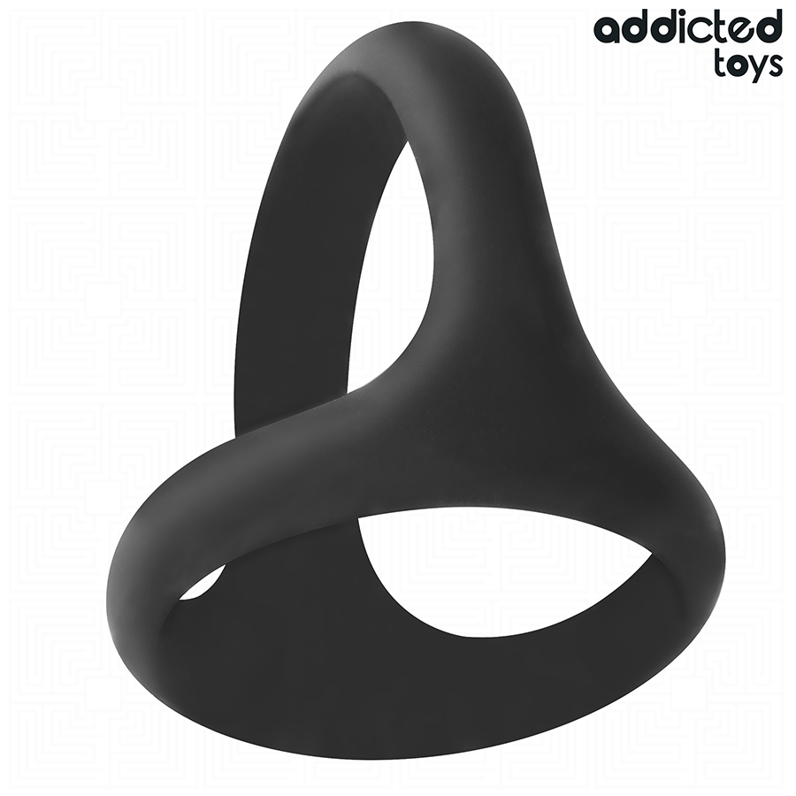 Addicted Toys Anel Peniano Triplo Grosso para melhorar o desempenho e prazer.