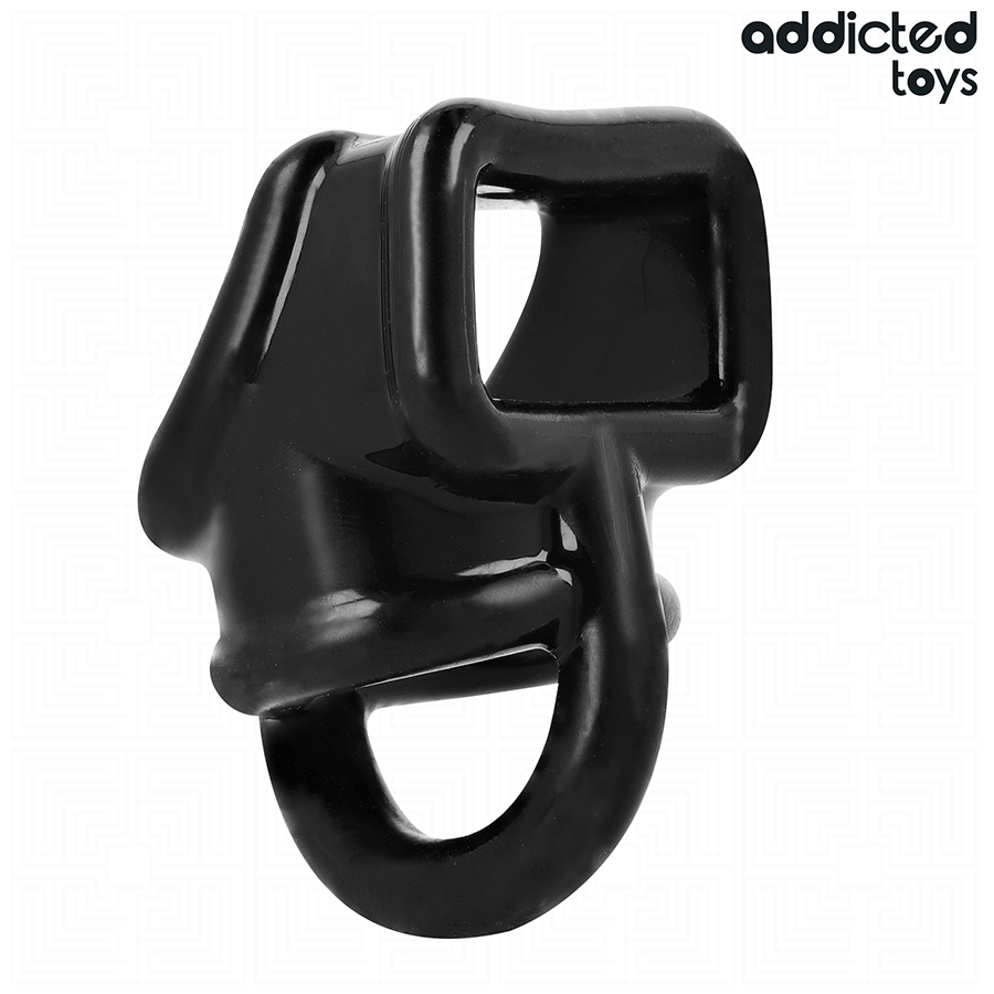 Close-up of the ADDICTED TOYS Anel Peniano de Gaiola showing its design and features.