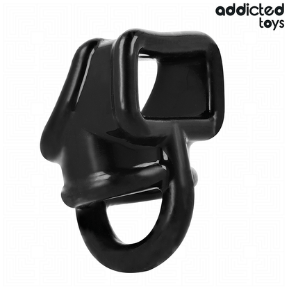 Close-up of the ADDICTED TOYS Anel Peniano de Gaiola showing its design and features.