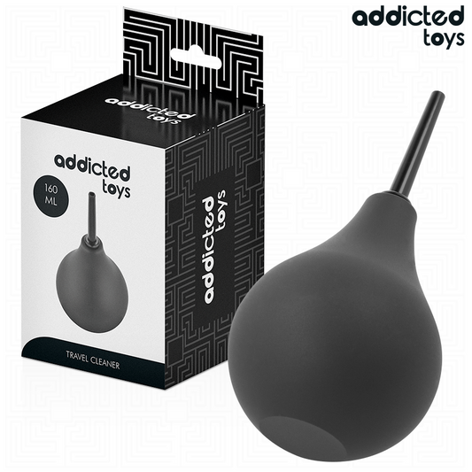 ADDICTED TOYS Limpador Anal Portátil Tamanho M 160ml, ideal para higiene íntima em viagens.