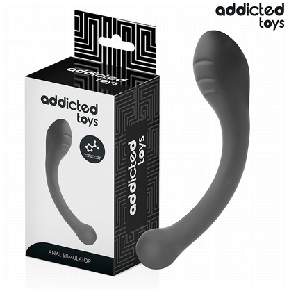 Estimulador Anal ADDICTED TOYS de 18cm em silicone, mostrando as variações de espessura e design ergonômico.