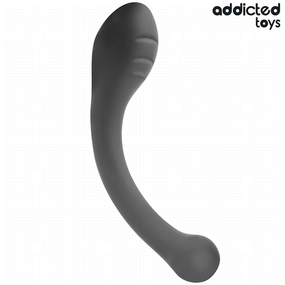 Estimulador Anal ADDICTED TOYS de 18cm em silicone, mostrando as variações de espessura e design ergonômico.