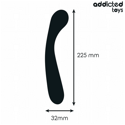 Massageador anal Addicted Toys de silicone médico com 22,5 cm e design ergonómico para estimulação progressiva.