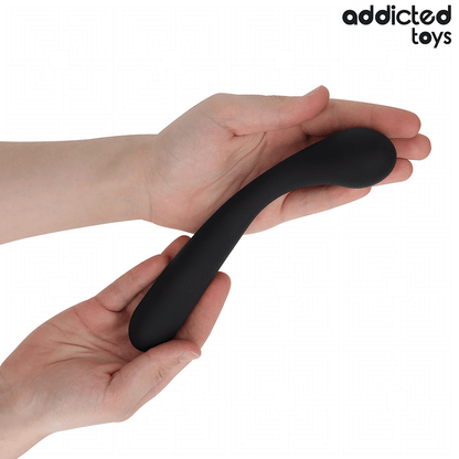 Massageador anal Addicted Toys de silicone médico com 22,5 cm e design ergonómico para estimulação progressiva.