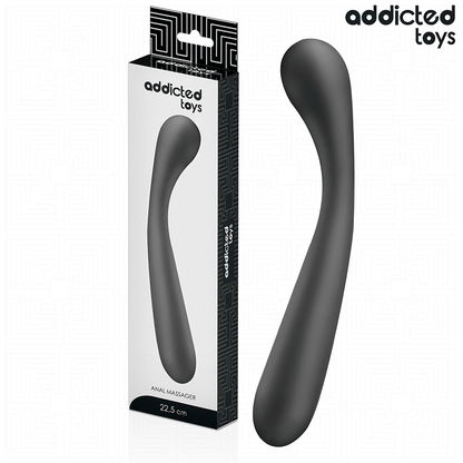 Massageador anal Addicted Toys de silicone médico com 22,5 cm e design ergonómico para estimulação progressiva.