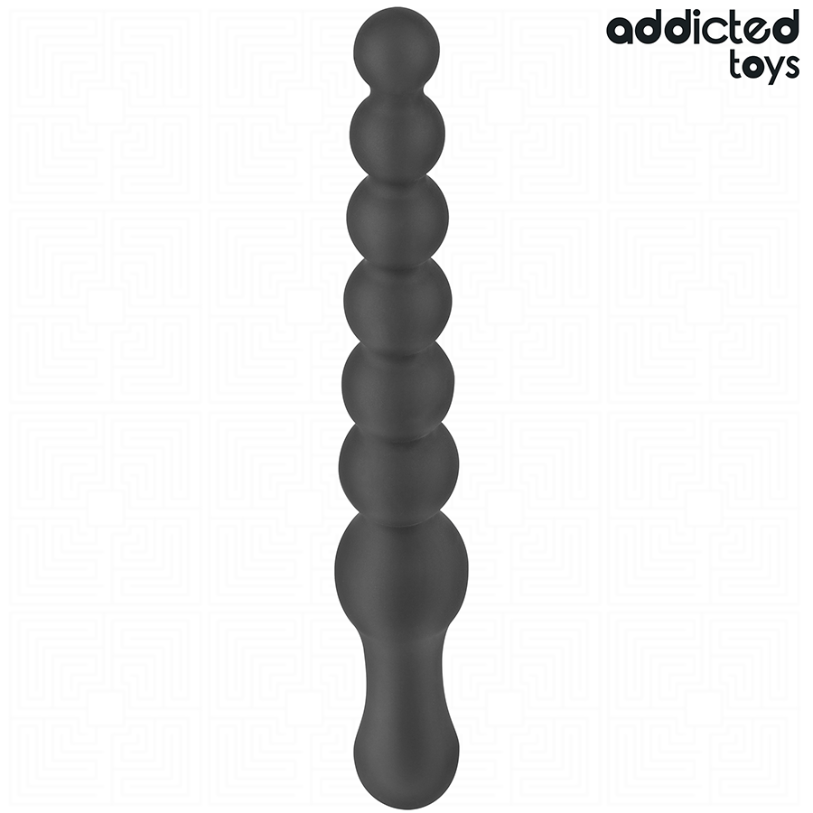 Close-up do Massageador Anal Progressivo 24 CM da Addicted Toys em silicone, mostrando sua forma e textura suave.