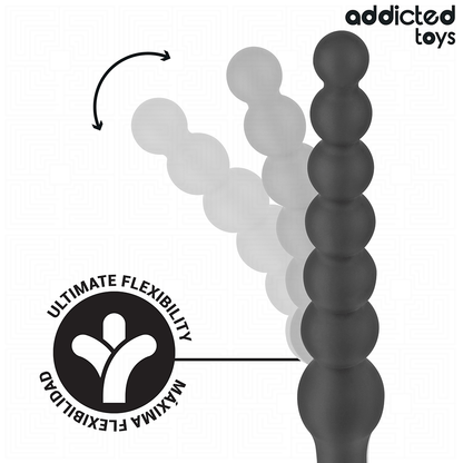 Close-up do Massageador Anal Progressivo 24 CM da Addicted Toys em silicone, mostrando sua forma e textura suave.