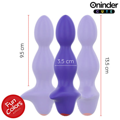 ONINDER CUTE Plug Anal Vibrante Roxo com Controle por App