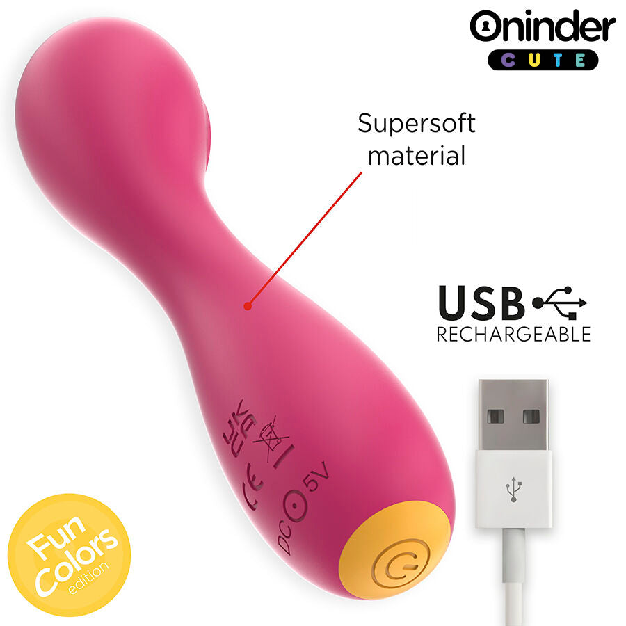 Vibrador ONINDER CUTE de Ponto G com controle por aplicativo e modo Tapping