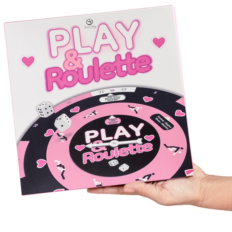 Jogo de Roleta e Dados Erótico SECRETPLAY com roleta e dados em destaque