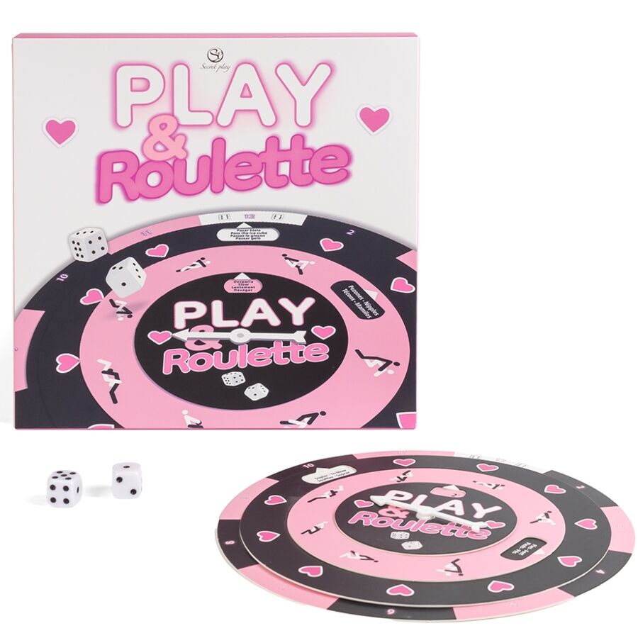 Jogo de Roleta e Dados Erótico SECRETPLAY com roleta e dados em destaque