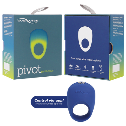 WE-VIBE Anel Vibrador Pivot para prazer compartilhado e estimulação clitoriana via app.