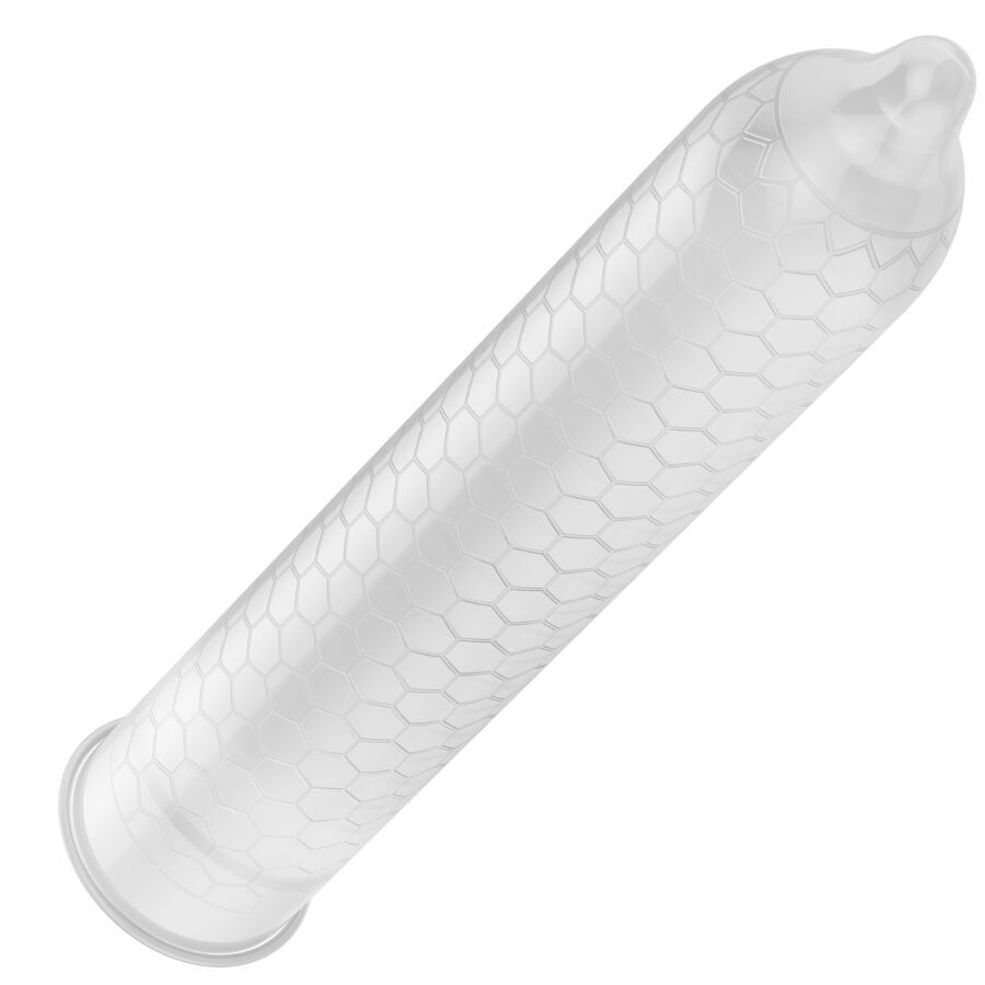 Caixa de LELO Preservativos Orgânicos HEX 3 Unidades com foco na embalagem e detalhes.