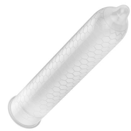 Caixa de LELO Preservativos Orgânicos HEX 3 Unidades com foco na embalagem e detalhes.