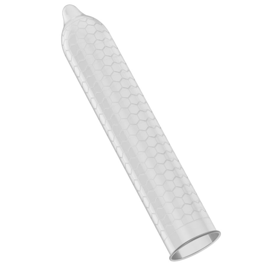 Caixa de LELO Preservativos Orgânicos HEX 3 Unidades com foco na embalagem e detalhes.