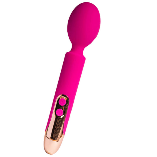 Vibrador Wand ROCKS-OFF Oriel Flexível Recarregável Fúcsia em detalhe