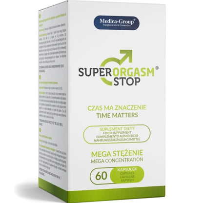 Embalagem de MEDICA GROUP Cápsulas Super Orgasm Stop Retardantes 60 Cápsulas