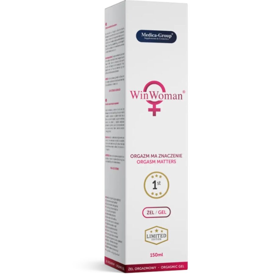 MEDICA GROUP Win Woman Gel Íntimo Feminino 150ml para intensificar sensações e hidratação