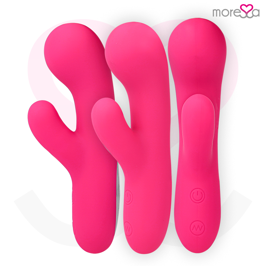 Vibrador MORESSA Jerry Premium de silicone recarregável para Ponto G e clítoris.