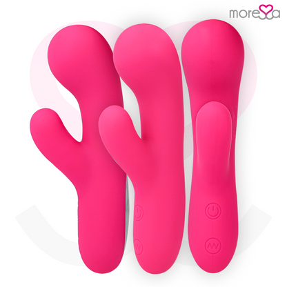 Vibrador MORESSA Jerry Premium de silicone recarregável para Ponto G e clítoris.