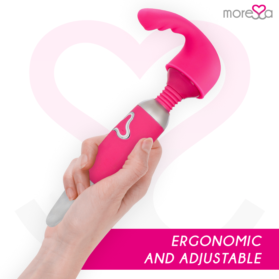 Vibrador MORESSA Odilon Premium de Silicone Recarregável com cabeça potente para massagem e estimulação.