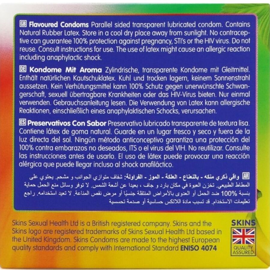 Preservativos Premium Multi Sabores Paquete 4