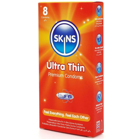 Preservativos Ultrafinos Premium Pacote com 8