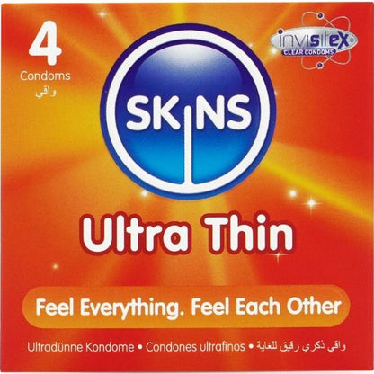 Preservativos Ultra Finos Premium Paquete de 4