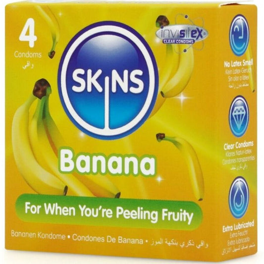 Preservativos Plátano Premium Paquete 4