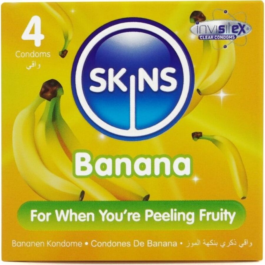 Preservativos Plátano Premium Paquete 4