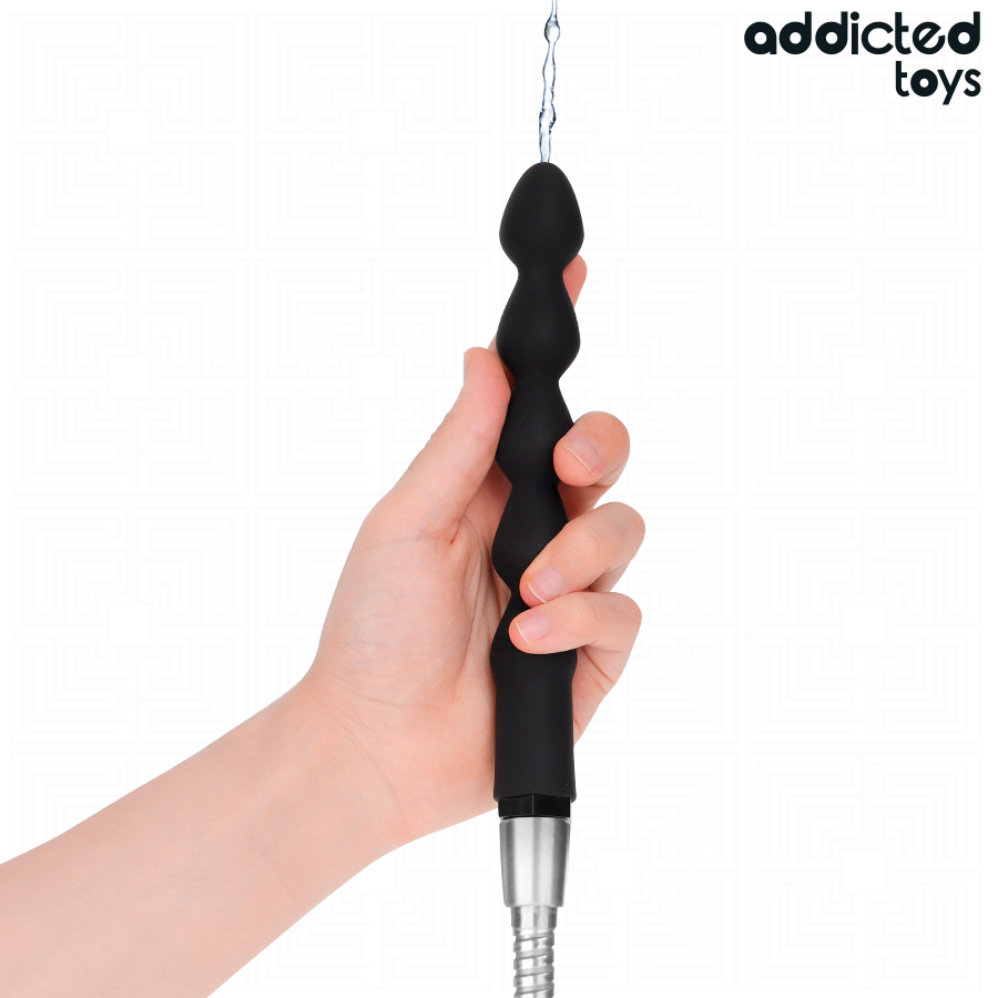 Limpador anal Addicted Toys Modelo 6 com adaptador universal para higiene íntima.