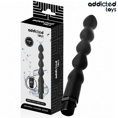 Limpador anal Addicted Toys Modelo 6 com adaptador universal para higiene íntima.