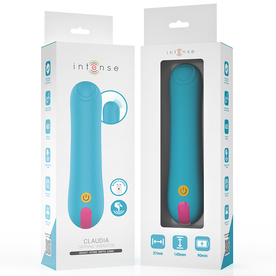 INTENSE Claudia Vibrador Tapping com toque rítmico para prazer intenso.