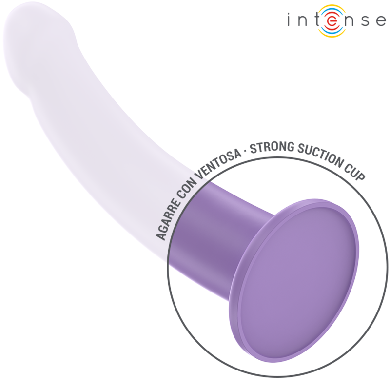 Close-up do Vibrador INTENSE Eddie Roxo com Controle Remoto, destacando seu design ergonômico e material de silicone.