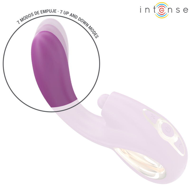 INTENSE Lali Vibrador Ponto G Multifuncional roxo com batida, impulso e vibração