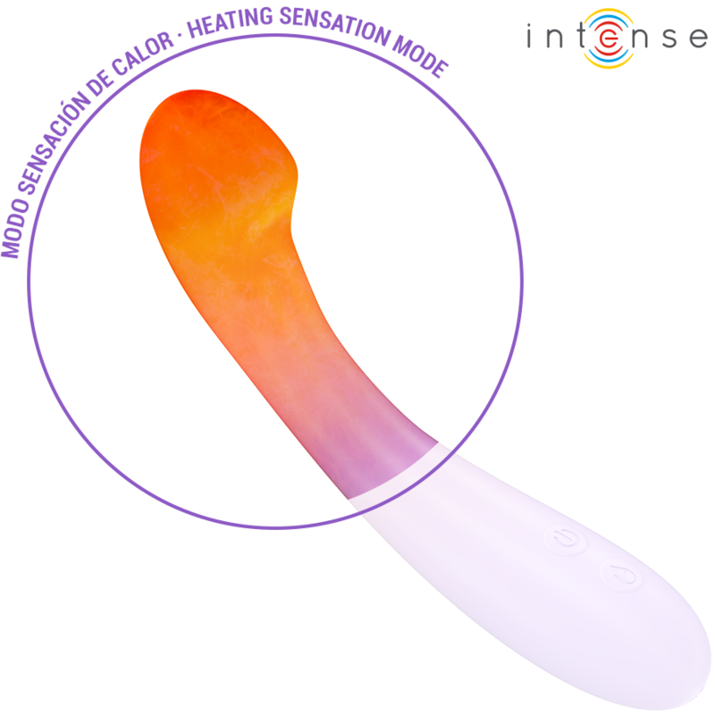 Vibrador aquecível INTENSE Becky 19cm com 7 vibrações na cor roxa