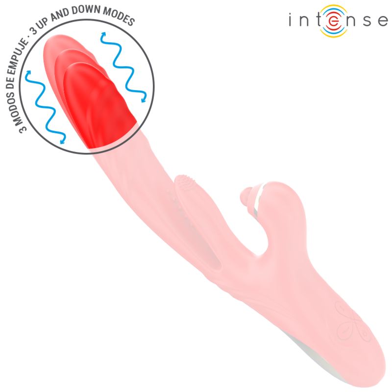 Vibrador Multifuncional INTENSE Rosalia 3 em 1 Vermelho