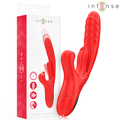 Vibrador Multifuncional INTENSE Rosalia 3 em 1 Vermelho