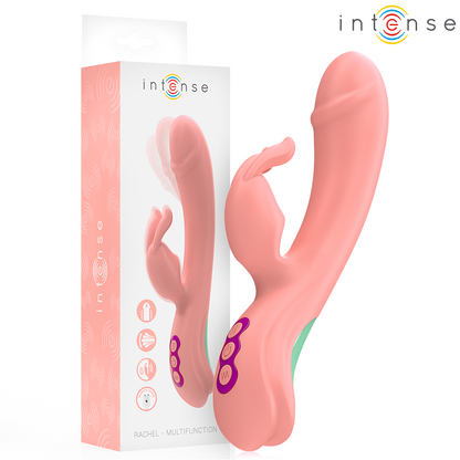 Vibrador Rabbit Rachel Intense rosa com ponta oscilante e 5 vibrações