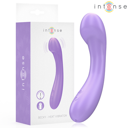 Vibrador aquecível INTENSE Becky 19cm com 7 vibrações na cor roxa