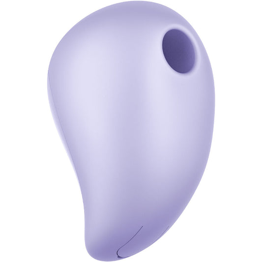 Vibrador FUN FACTORY Essence Air Pulse Roxo, detalhe da ponta de estimulação sem contato.