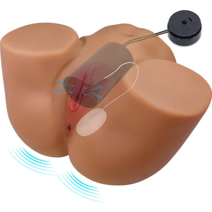 Masturbador Femenino Realista Geriann con Vibración, Succión y Sonido