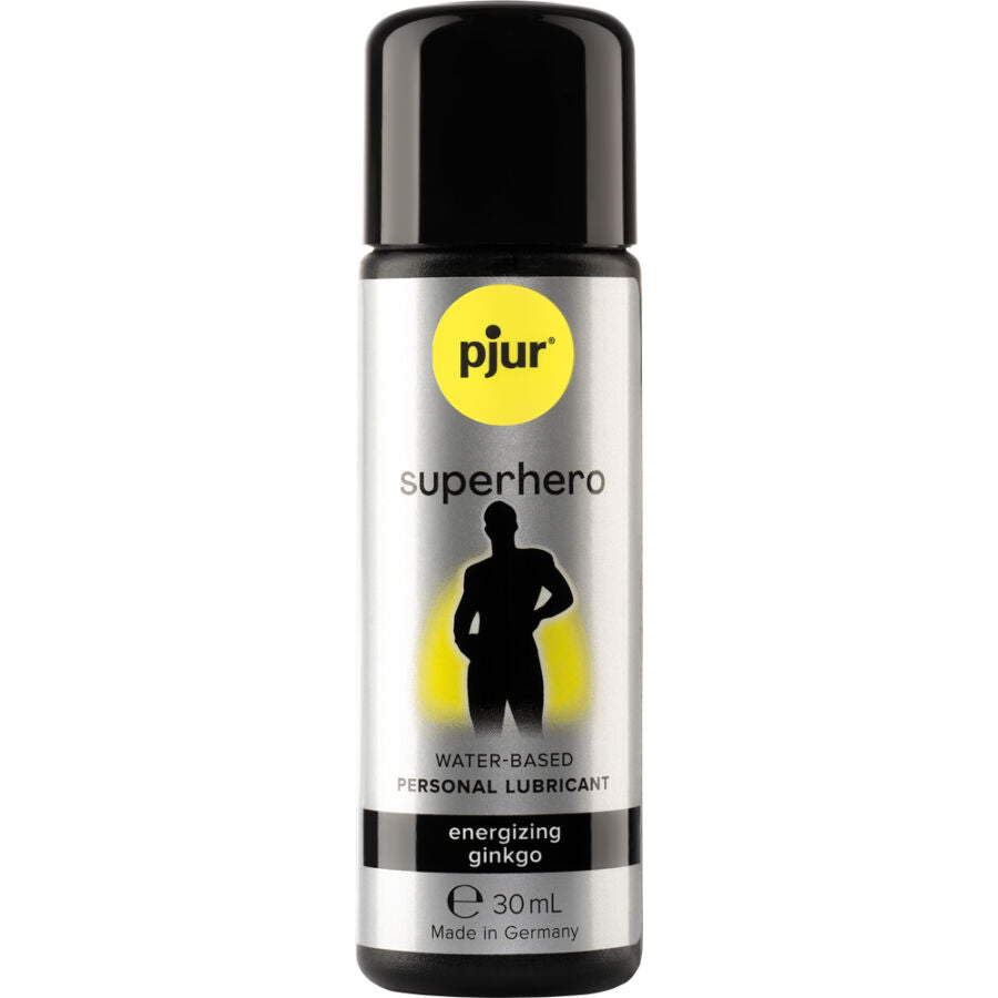 Frasco de PJUR Lubrificante Energizante Super-Herói Ginkgo 30ml
