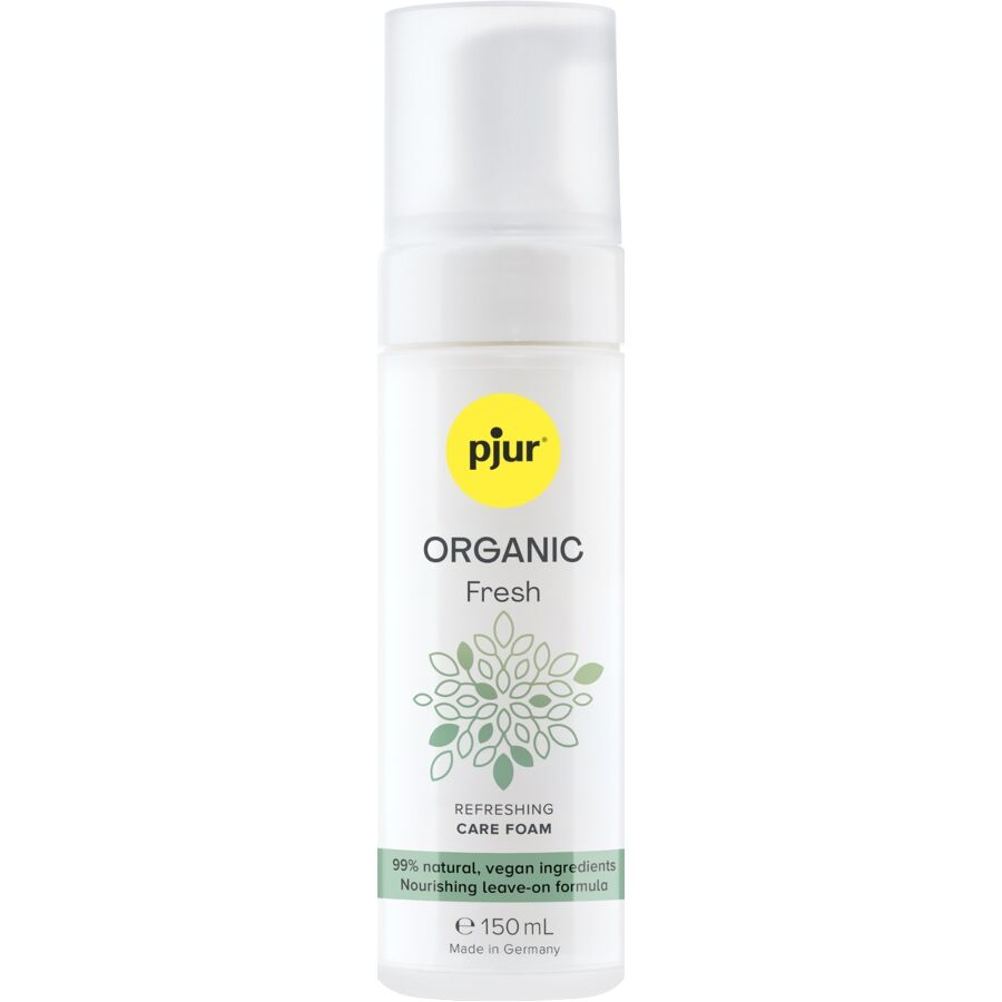 PJUR Espuma Refrescante Orgânica Vegana Sem Enxágue 150ml para higiene íntima