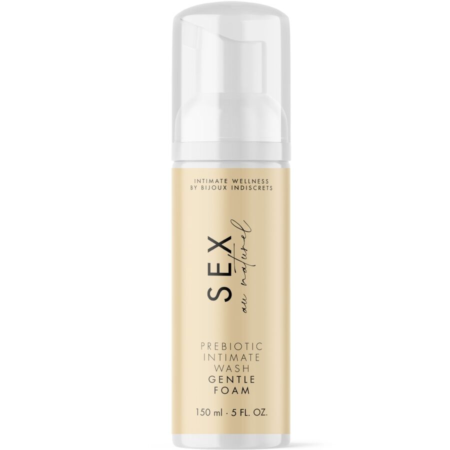 BIJOUX INDISCRETS Sex Au Naturel Gel Íntimo Prebiótico com Espuma 150 ML para higiene íntima suave.