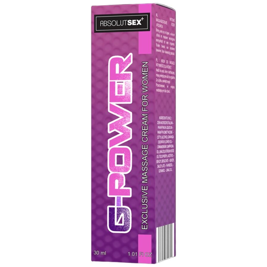 RUF Creme Feminino G Power Orgasmo 30ML, para estimulação clitoriana e intensificação do prazer.