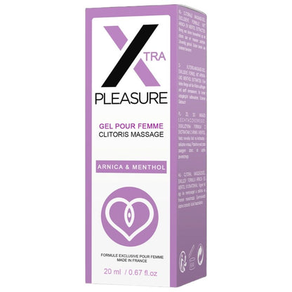 RUF - X Pleasure Gel de Massagem para Clitóris com Arnica e Mentol 20 ML, frasco detalhado