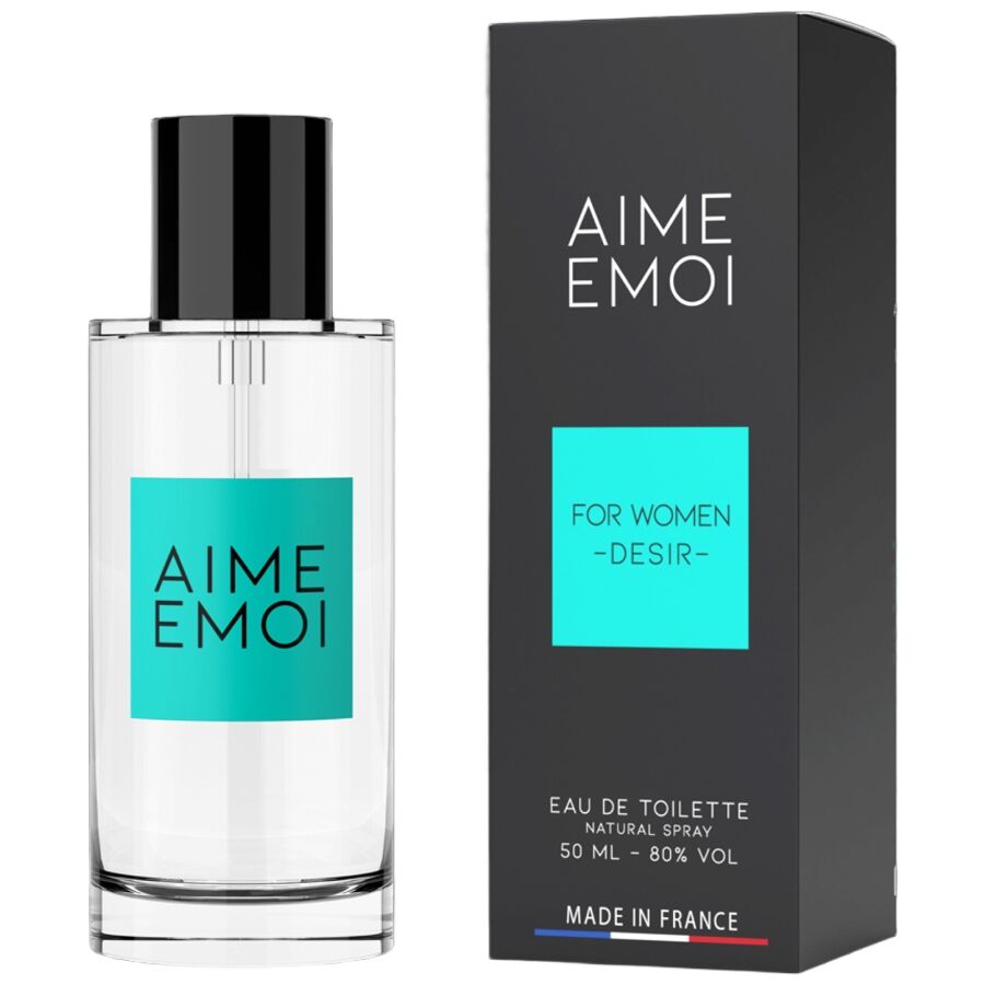Frasco de perfume RUF Aime Emoi com feromonas para mulher 50ml