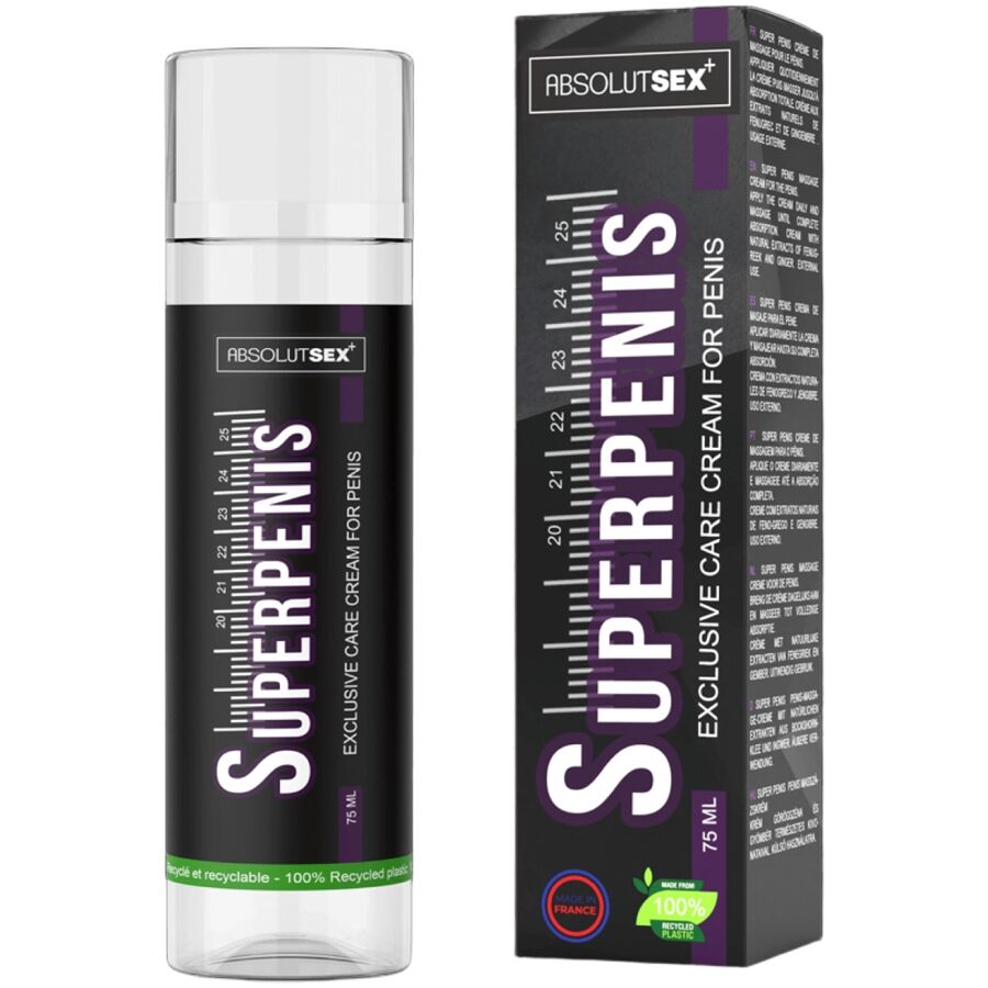 RUF Creme Pénis Superpenis 75 ML, para cuidado íntimo masculino.