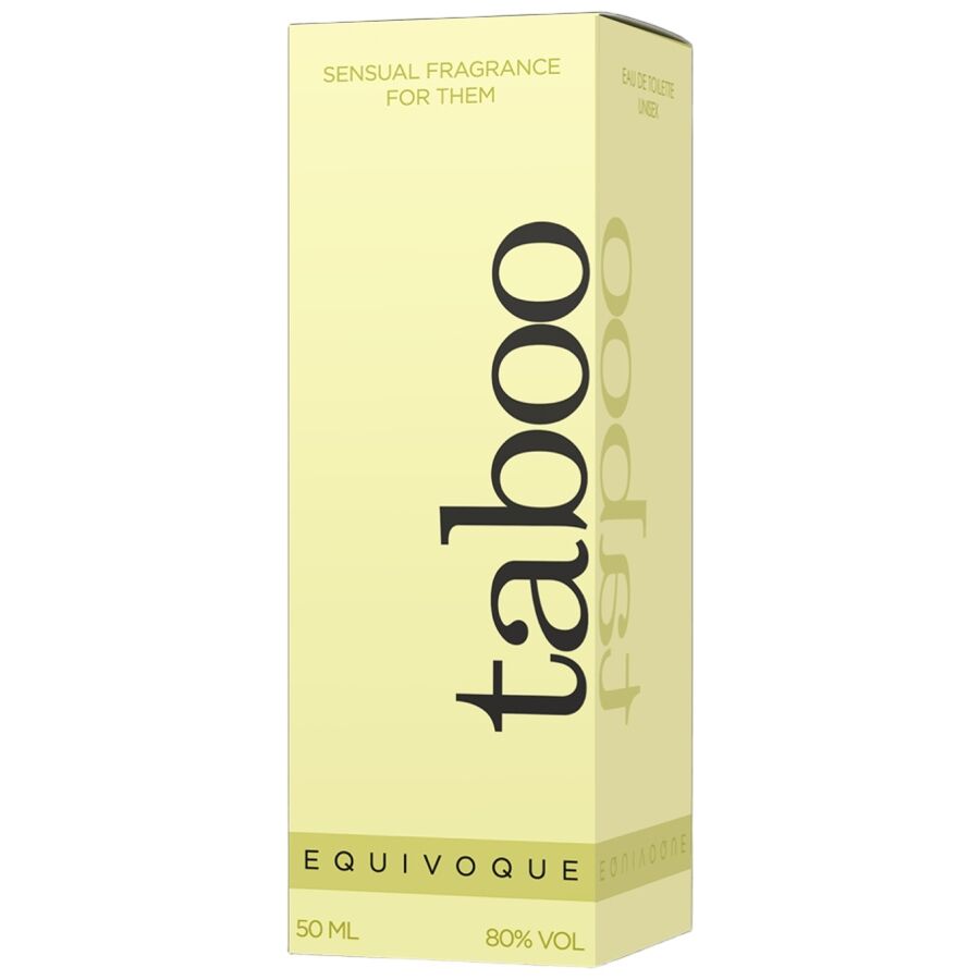 Frasco de RUF Perfume Taboo Equivoque com Feromonas para Ele e Ela 50ml